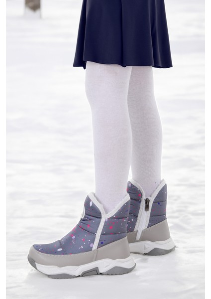 Rocco Fermuarlı Kız Çocuk Kar Botu Füme - Fuşya fiyatları