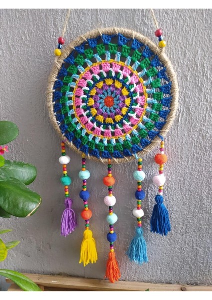 El Emeği Makrome Duvar Süsü Ponponlu fiyatları