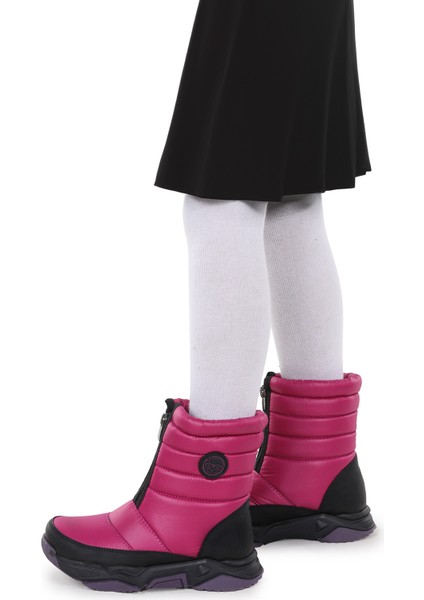 Sumo Fermuarlı Kız Çocuk Kar Botu Mor - Siyah fiyatları