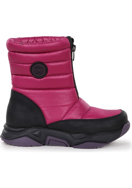 Sumo Fermuarlı Kız Çocuk Kar Botu Mor - Siyah modelleri
