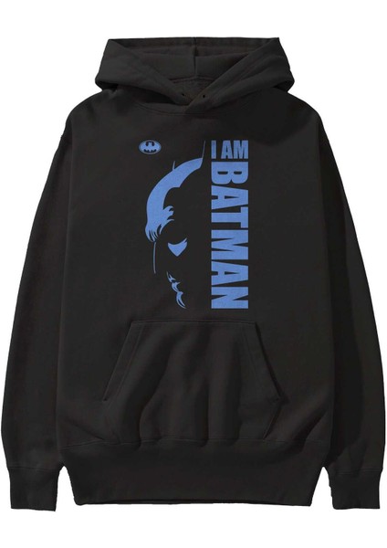 Batman (15) Ön Baskılı Siyah Oversize Kapüşonlu Sweatshirt Erkek Kadın fiyatları