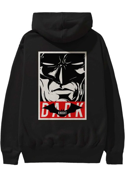 Batman (23) Arka Baskılı Siyah Oversize Kapüşonlu Sweatshirt Erkek Kadın fiyatları