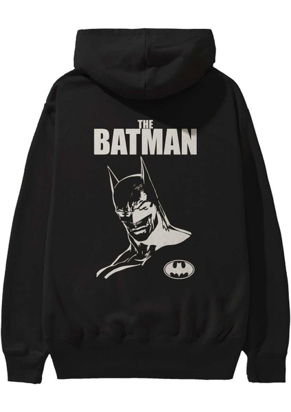 Batman (18) Arka Baskılı Siyah Oversize Kapüşonlu Sweatshirt Erkek Kadın fiyatları