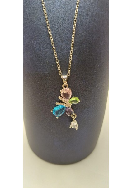 316LRENKLİ Taşlı Serçe Kadın Çelik Kolye fiyatları