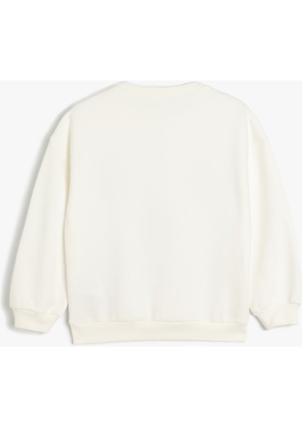 Sweatshirt Yılbaşı Temalı Pullu Payetli Kurabiye Adam Baskılı Uzun Kollu Bisiklet Yaka fiyatları