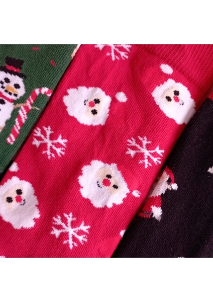 Unisex Noel ve Yılbaşı Temalı Çorap Seti 5'li Paket fırsatları
