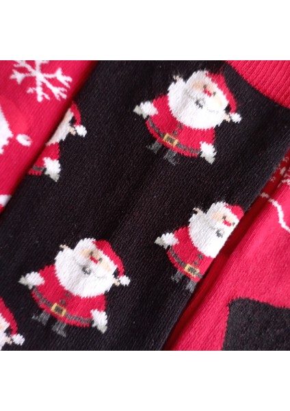 Unisex Noel ve Yılbaşı Temalı Çorap Seti 5'li Paket indirimleri