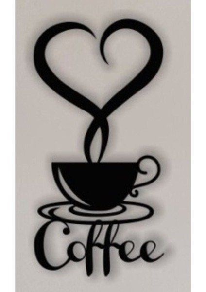 Coffee Wall Decor Ahşap Duvar Sticker