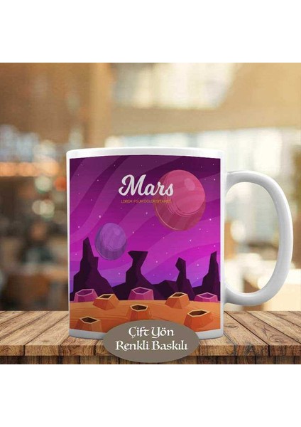 Mars Gezegeninde Yaşam Kupa Bardak HEDIYELIK-23-2147956066