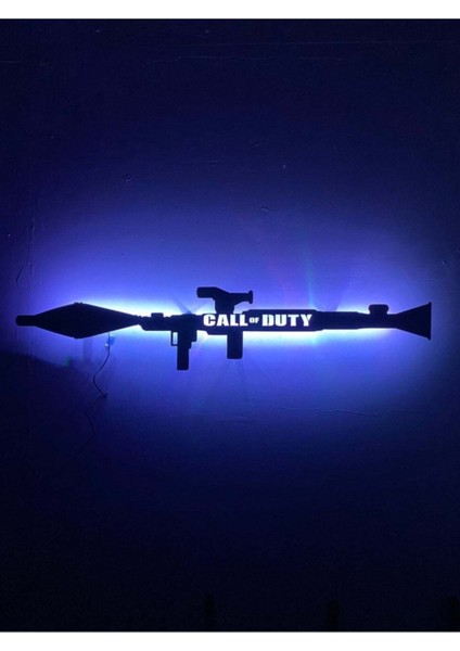 Rpg Rgb LED Işıklı Ahşap Tablo-Ahşap Duvar Dekorasyonu
