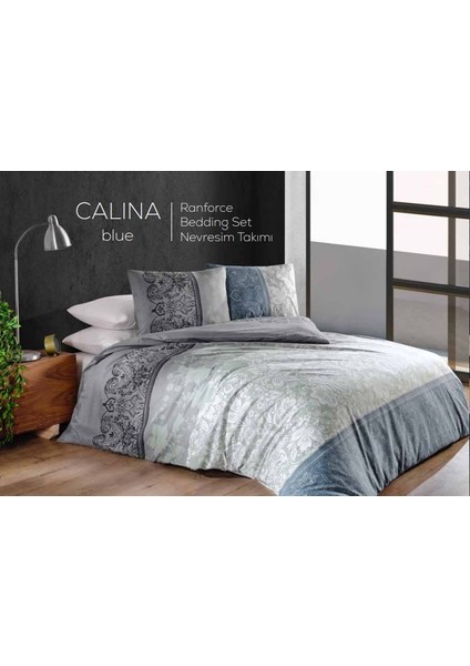 Callina Ranforce Kapitoneli Nevresim Takımı Battal Boy Pamuk Ranforce Kumaş 4 Mevsim Set