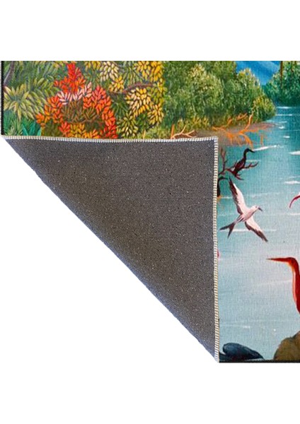 Doğa ve Hayvan Desenli Dekoratif Halı MIRAVIP433 fırsatları