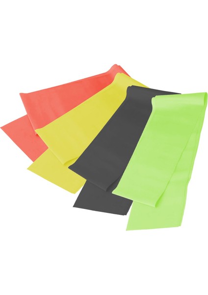 4'lü Pilates Bandı Seti - 120X7,5 Cm, Esneklik ve Kuvvet Artışı Için Ideal