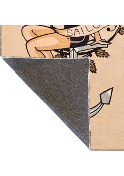 Karışık Renkli Kadın Desenli Modern Dekoratif Halı MIRAVIP474