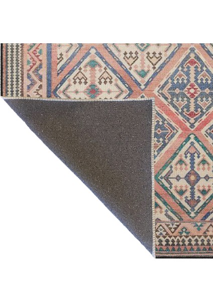 Karışık Renkli Baklava Desenli Dekoratif Halı MIRAVIP351 fırsatları