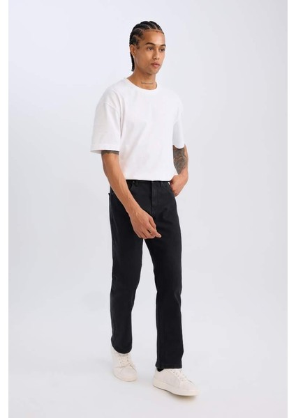 Sergio Regular Fit Normal Kalıp Normal Bel Boru Paça Jean Pantolon Black fiyatları