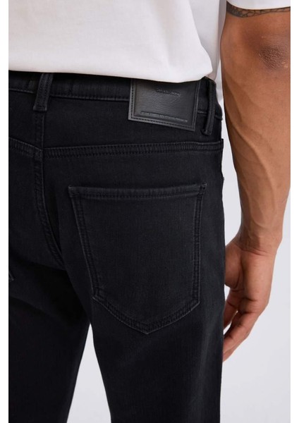 Sergio Regular Fit Normal Kalıp Normal Bel Boru Paça Jean Pantolon Black modelleri