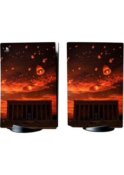 Anıtkabir Playstation 5 Standart Kasa Dijital Versiyon Full Sticker Kaplama Seti
