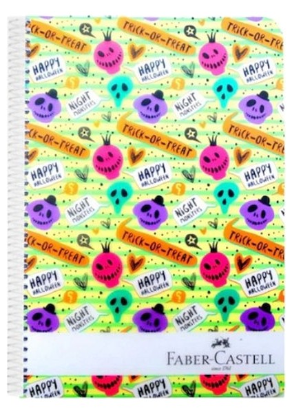 100 Sayfa A6 (10x15 Cm) Çizgili Telli Plastik Kapak Not Defteri