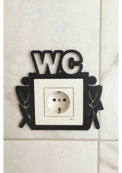 Tekno Trust Wc Lavabo Prizi Için Priz Süsü Priz Dekorasyonu, Ev Duvar Dekorasyon Ürünü- Mdf Ahşap Dekor