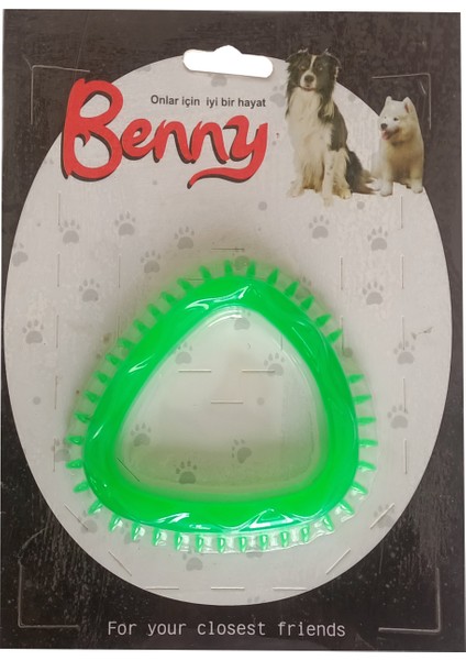 Benny Köpek Oyuncağı Üçgen 8 x 8 5 cm Yeşil