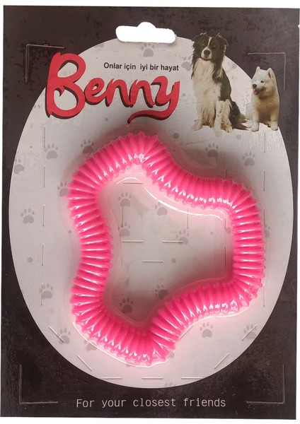 Benny Köpek Oyuncağı Sert 11 x 10 cm Pembe