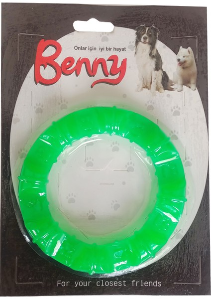 Benny Köpek Oyuncağı Yuvarlak Şekilli 11,5 cm Yeşil