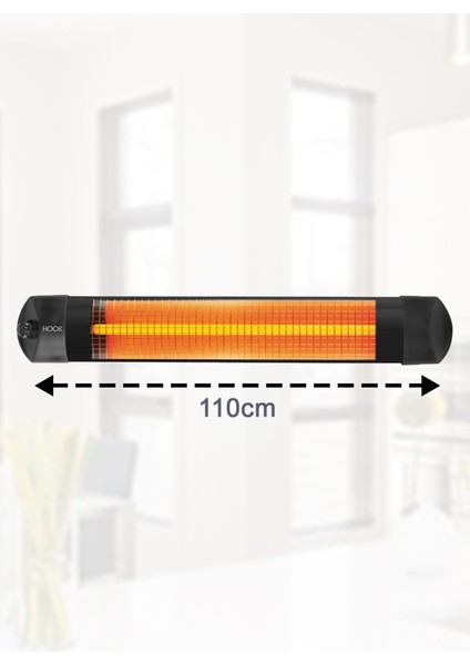 Elektrikli Isıtıcı Soba Infrared 2500W ve Çok Amaçlı Teleskopik Ayak Pvc Malzeme