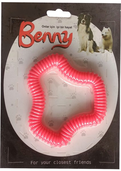 Benny Köpek Oyuncağı Sert 11 x 10 cm Kırmızı