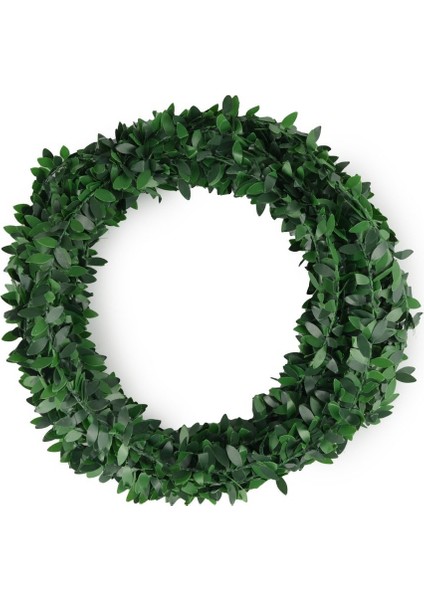 7.5m Yaprak Şerit Yeşil Doğal Gaz Borusu Süsleme Taç Tel