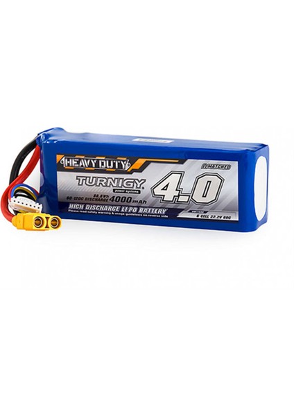 Heavy Duty 4000MAH 6s 60C Lipo Batarya