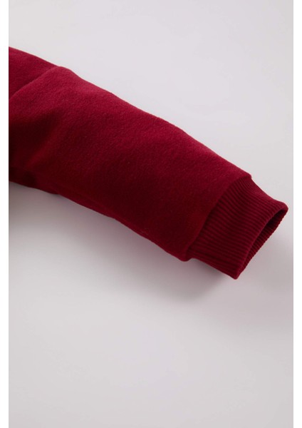 Erkek Bebek 2'li Takım Selanik Kumaş Bisiklet Yaka Baskılı Sweatshirt Beli Lastikli Eşofman Altı D7420A524WN fırsatları