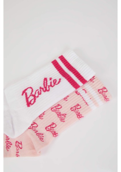 Kız Çocuk Barbie 2'li Pamuklu Uzun Çorap D1728A8NS fırsatları