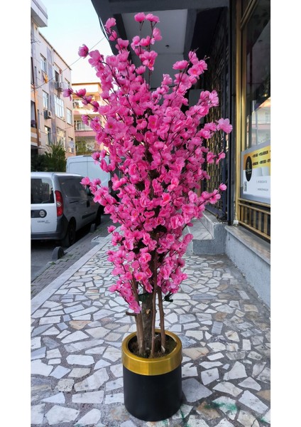 Yapay Çiçek Ağaç 160 cm Pembe Bahar Dekoratif Süs fırsatları