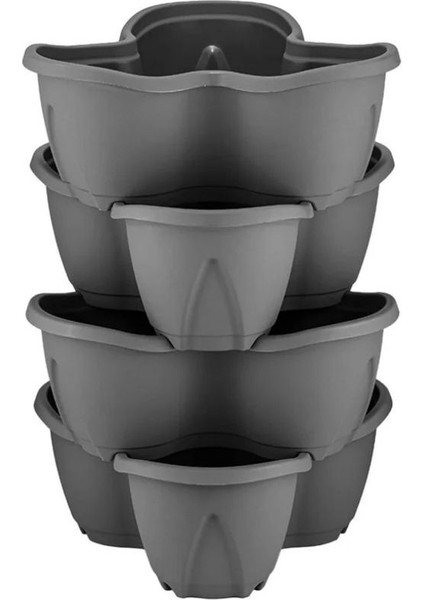 Tekno Trust Rüzgar Yapay Çiçekçilik Serinova Pamukkale Saksı 4 Lü Set 12.5 Litre