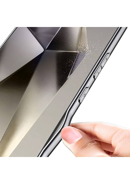 Samsung Galax S24 Ultra Kılıf Ultra İnce Kamera Korumalı Pc Deri Görünümlü Casper Kapak