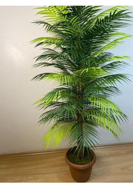 Yapay Areka Palmiye Ağacı, 151-200 cm, yeşil renkli dekoratif bitki