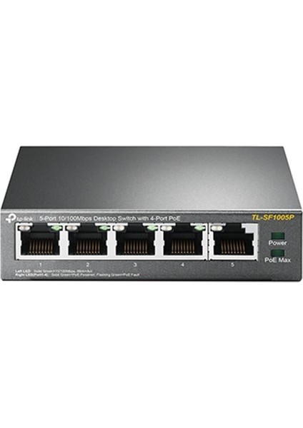TL-SF1005P 5 Port 4 Port Poe+ 10-100 Mbps Switch Çelik Kasa