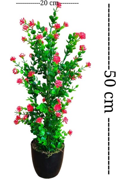 Mineli şimşir Ağacı, 50 cm, canlı renkli yapay çiçek, siyah saksı, yüksekliği 51-80 cm modelleri