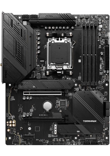 Mag B650 Tomahawk Wıfı Ddr5 6600(OC)MHZ M.2 Atx Am5 fiyatları