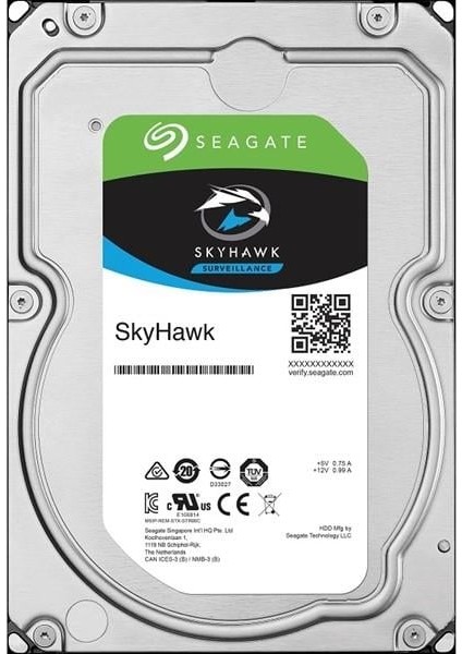 3.5" 1tb Skyhawk ST1000VX005 5900 Rpm 64MB Sata-3 Güvenlik Diski