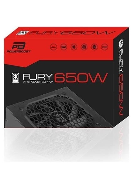 650W 80+ BST-ATX650WEU 12CM Fanlı Apfc Power Supply