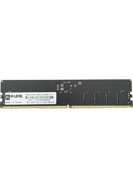 Hı-Level Ddr5 16GB 4800 Mhz CL40 HLV-PC38400D5-16G