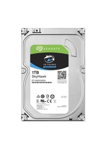 3.5" 1tb Skyhawk ST1000VX013 5900 Rpm 256MB Sata-3 Güvenlik Diski