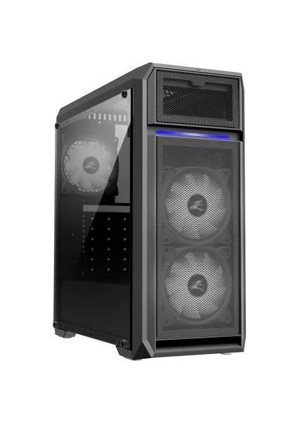 N5OF 600W 3x Beyaz LED Fan Atx Mıdt Kasa