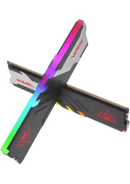 Patrıot 32GB (2x 16GB) Ddr5 7200MHZ CL32 Rgb Dual Kıt Pc Ram Venom PVVR532G700C32K