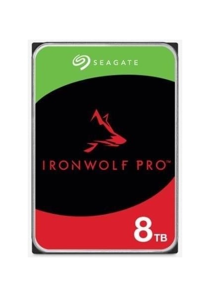 3.5" 8tb Ironwolf Pro ST8000NT001 256MB 7200RPM Sata-3 Kurumsal Nas Diski