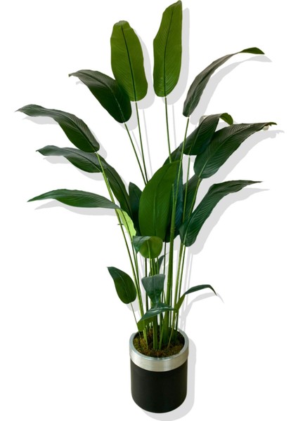 Tekno Trust Starliçe 24 Yaprak 190 Cm Yapay Ağaç 30x30 Gümüş Kemerli Saksı