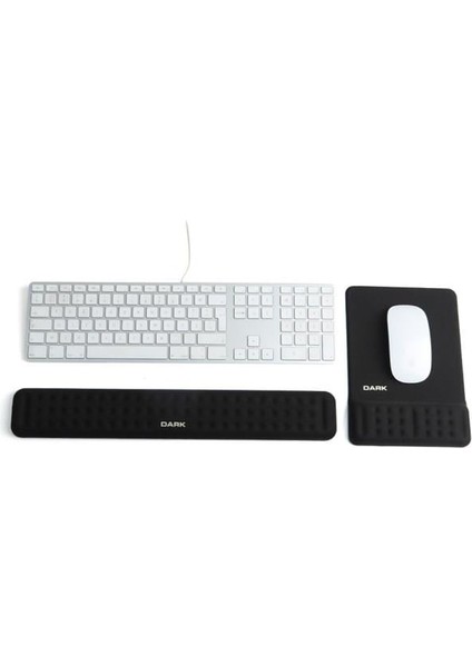 DK-AC-MKPAD02 Ergopad Klavye + Bilek Destekli Mousepad Set