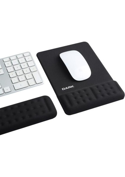 DK-AC-MKPAD02 Ergopad Klavye + Bilek Destekli Mousepad Set